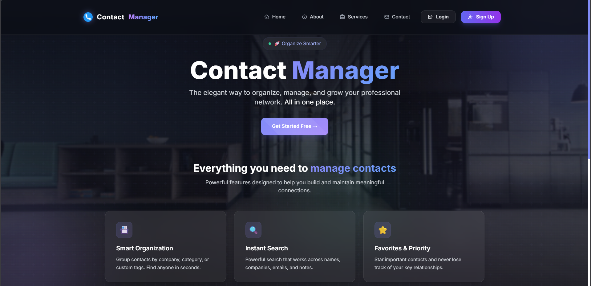 Contact Manager App Preview